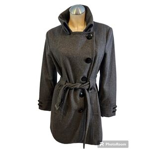 Giacca Gallery Size M Belted Wool Coat